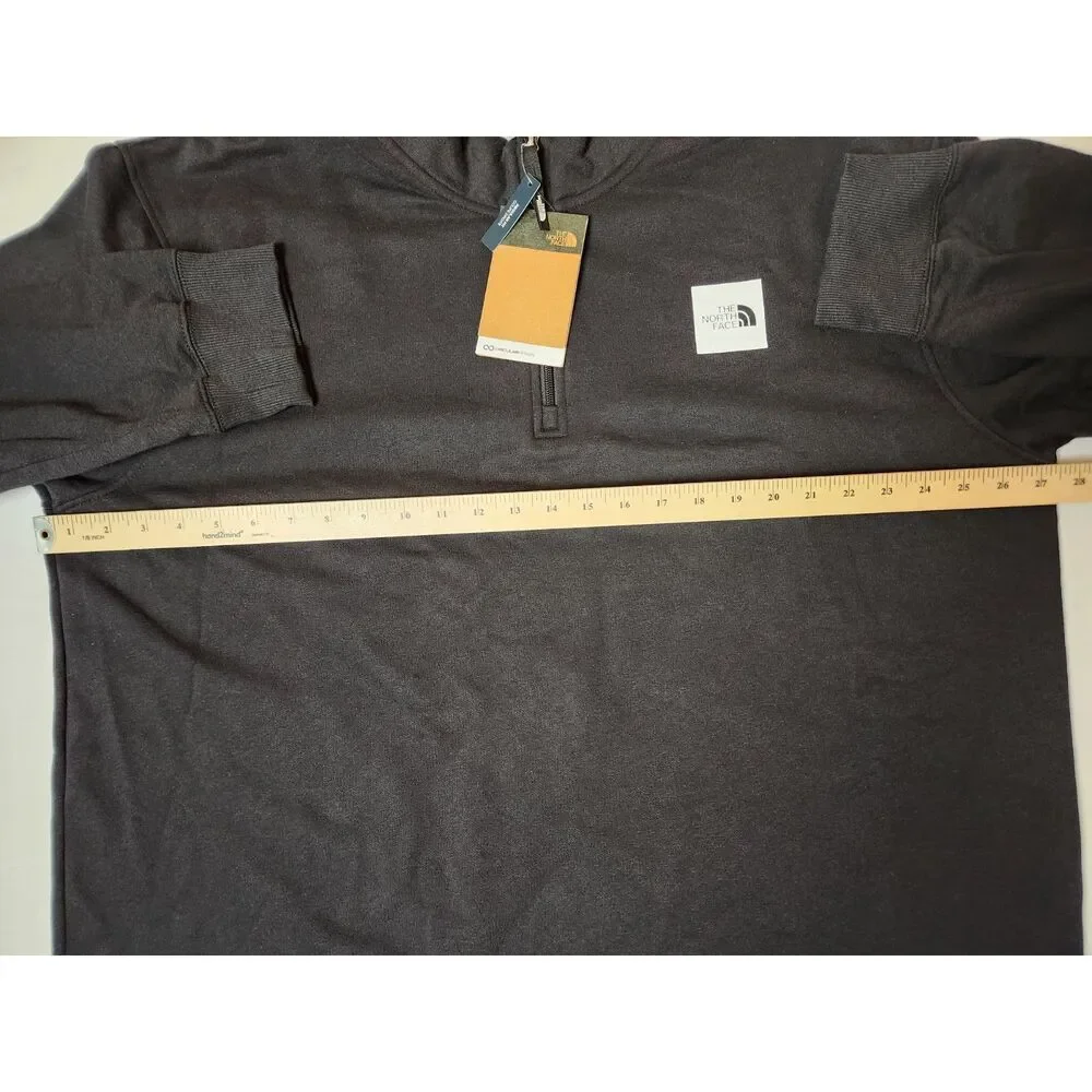 The North Face Mens Box Half Dome 1/4 Zip Pullover Sweatshirt XXL Black